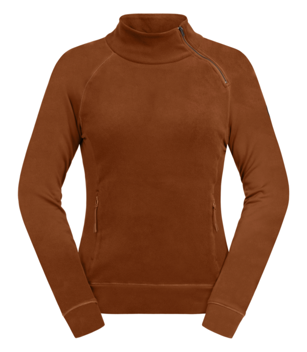E.L.T Osaka fleece trui Kaneel