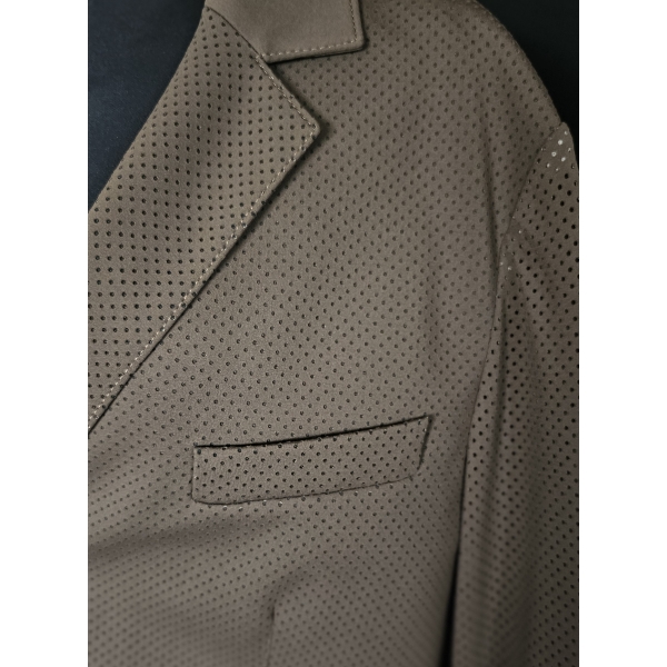 Animo wedstrijdjasje Heren model Ianos mesh brown - Afbeelding 2