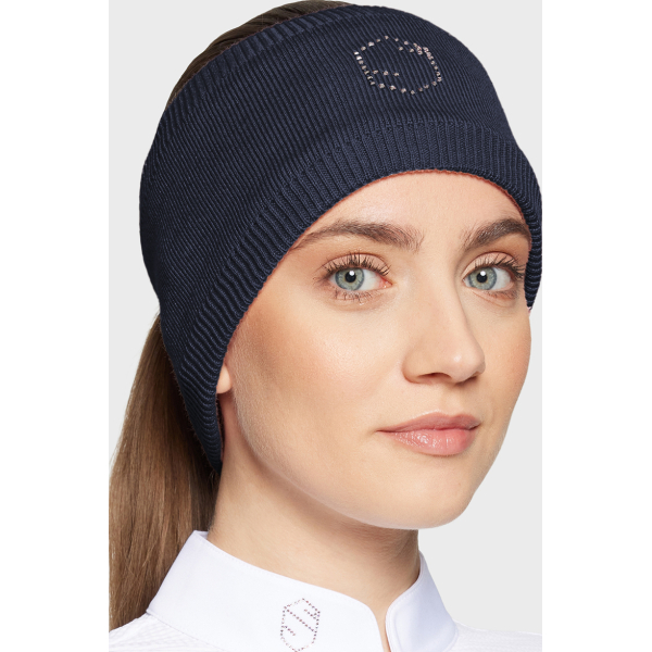 Samshield FW25 Amalie Crystal Square hoofdband Navy