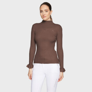 Samshield FW25 Lidia Ruffle Pull over Chestnut
